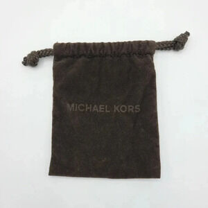 Michael Kors Drawstring Jewelry Watch Dust Bag Brown Small